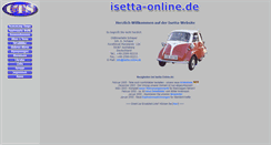 Desktop Screenshot of isetta-online.de